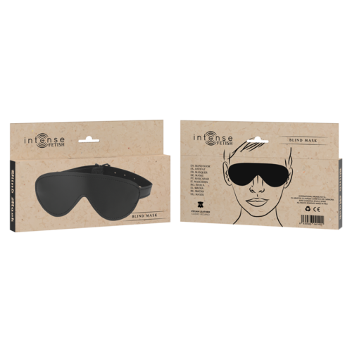 MASCHERA CIECA FETISH IN PELLE VEGANA