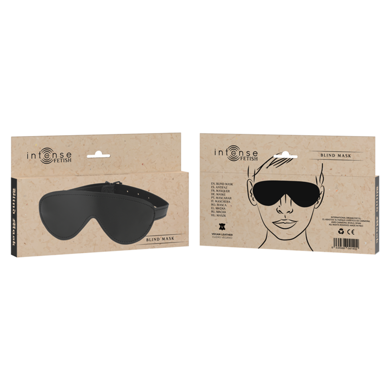 MASCHERA CIECA FETISH IN PELLE VEGANA