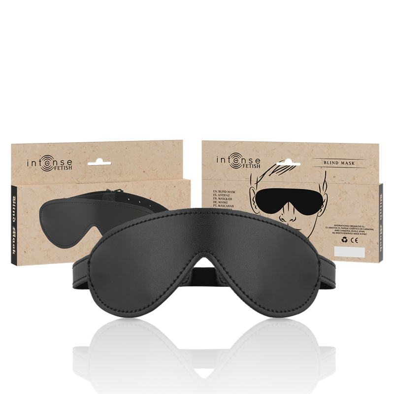 MASCHERA CIECA FETISH IN PELLE VEGANA