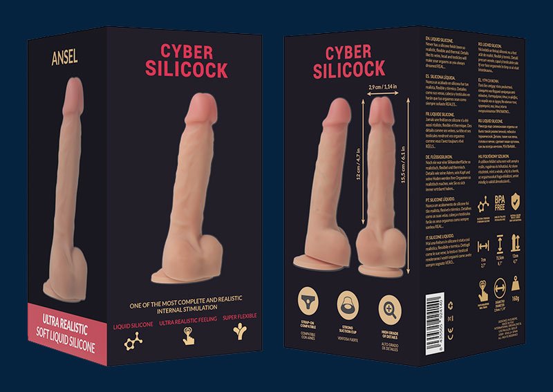 ANSEL DILDO REALISTICO IN SILICONE