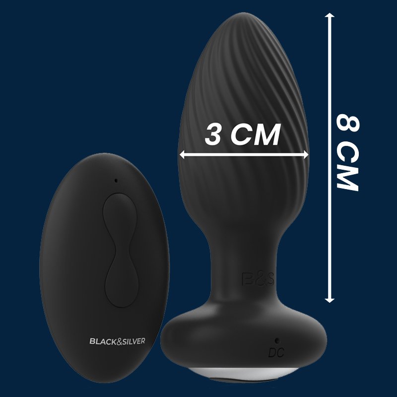 PLUG ANALE ROTANTE CON TELECOMANDO