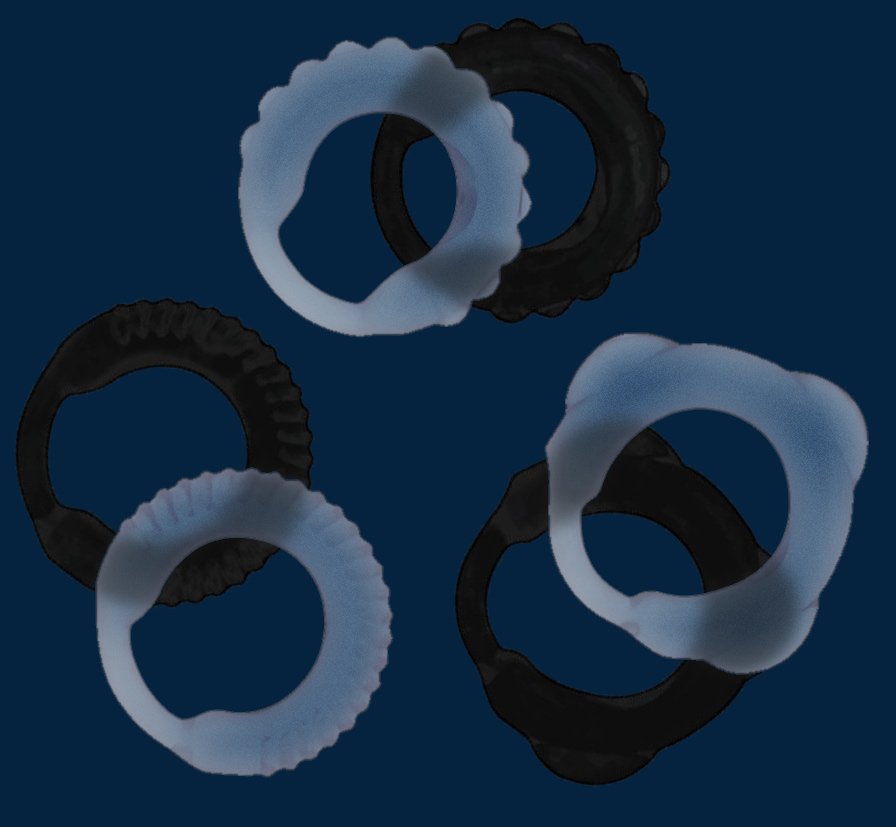 set di 3 anelli per il pene 23