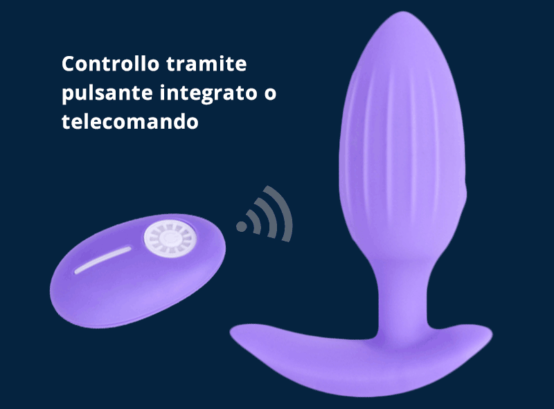 Socket Plug anale con Telecomando