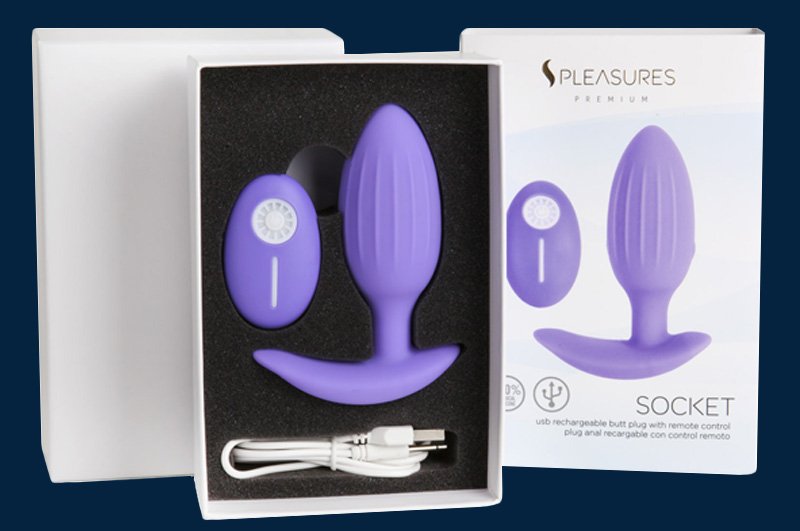 Socket Plug anale con Telecomando