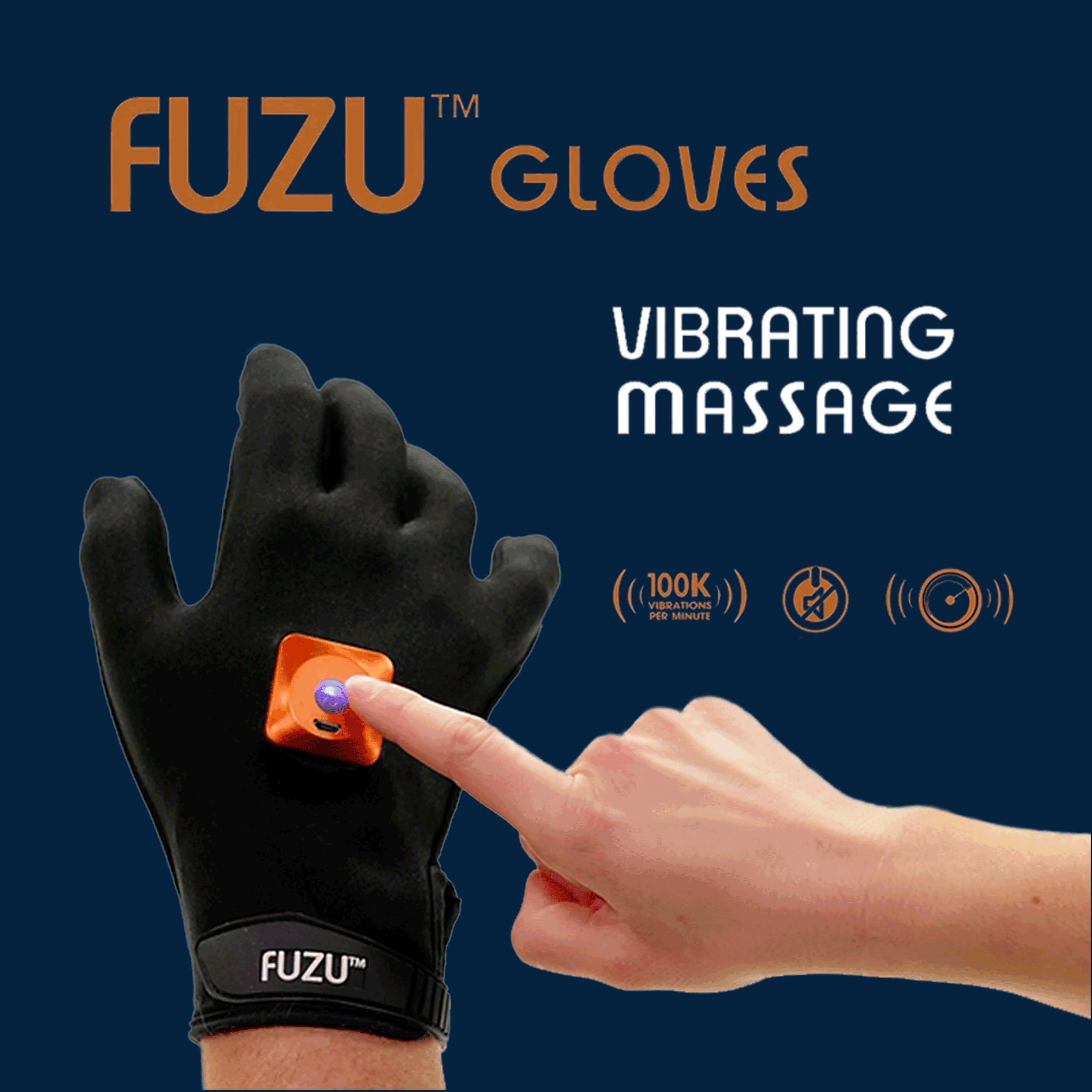 Fuzu Guanto vibrante per massaggi