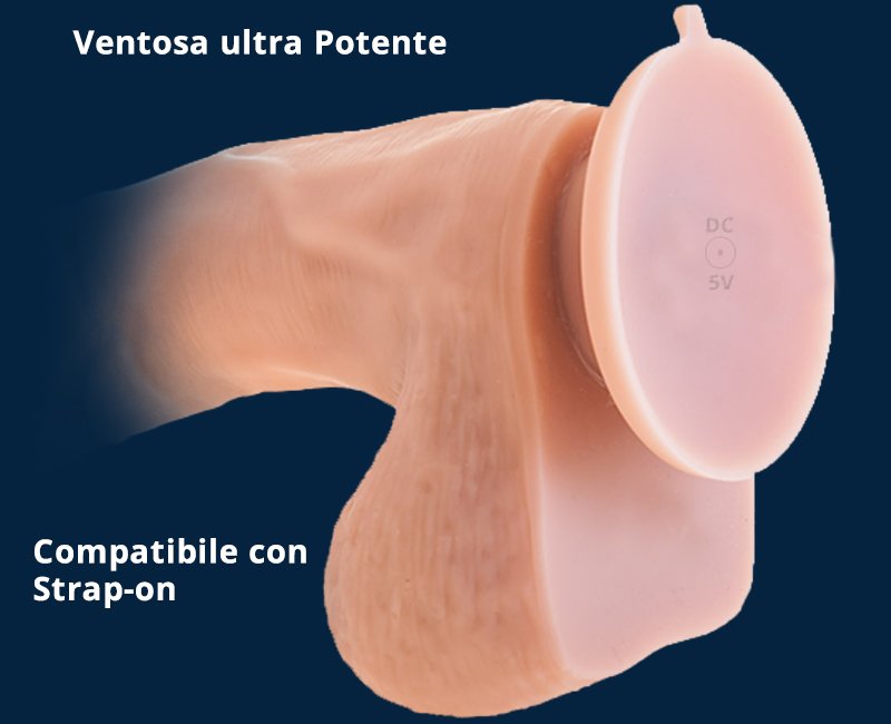 Don Jon Dildo Vibrante e Rotante Wireless