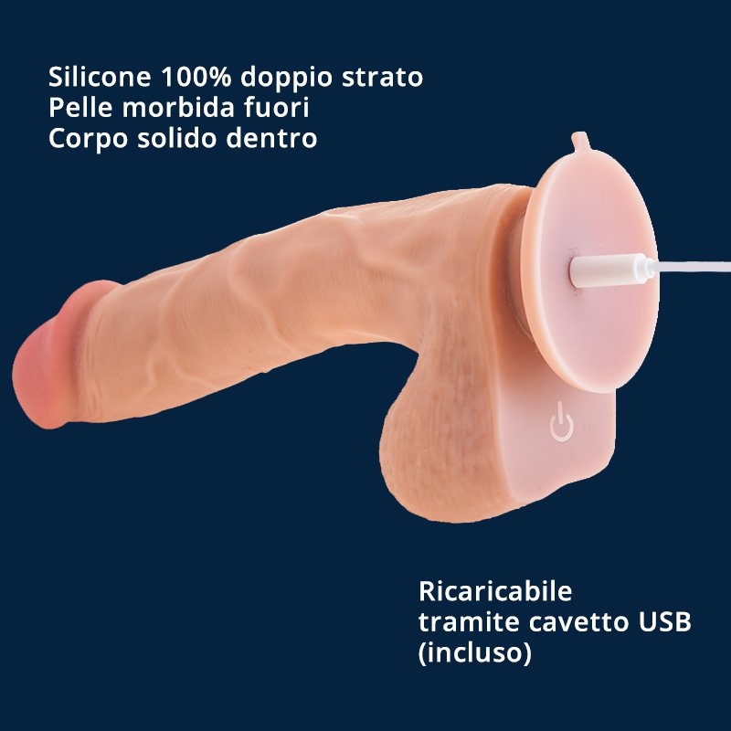 Don Jon Dildo Vibrante e Rotante Wireless