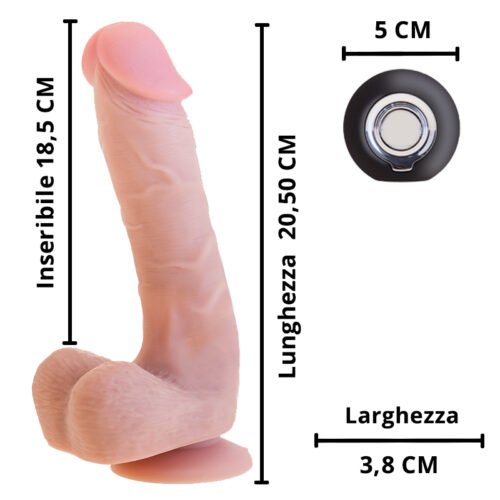 Don Jon Dildo Vibrante e Rotante Wireless