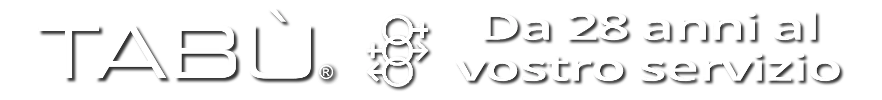 banner 28 anni di attività tabu sexy shop