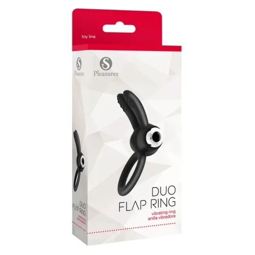 Duo Flap Ring nero scatola